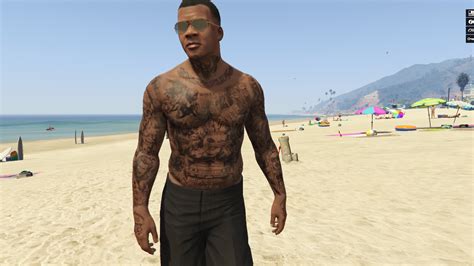 Franklin Body Tattoo For Franklin Gta Mods