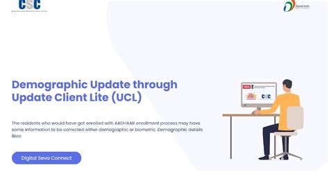 Csc Aadhar Center Uidai New Update New Update For Ucl Registered Csc