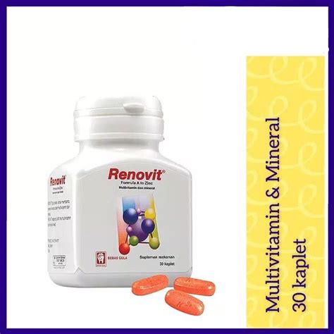 Jual RENOVIT Botol Isi 30 Multivitamin Dan Mineral Lengkap Shopee