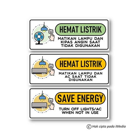 Jual Stiker Hemat Listrik Sticker Save Energy Shopee Indonesia