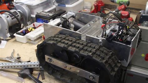 Track Drive Robot Main Chassis Build And Test Drive Youtube