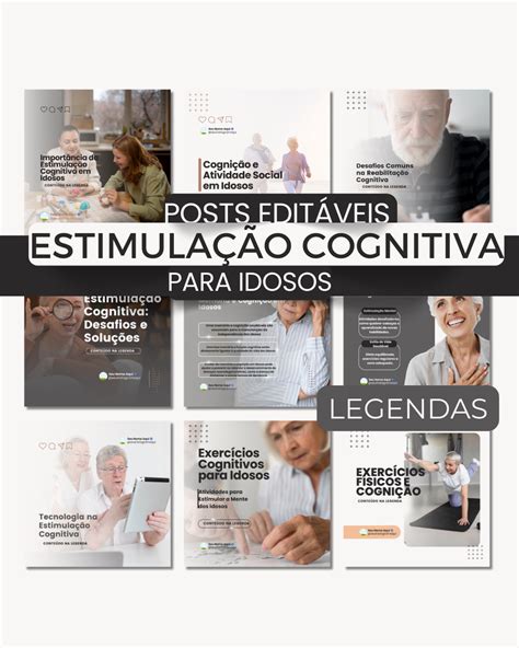 Kit Canva Estimulação Cognitiva para idosos Margarete Tolentino Hotmart