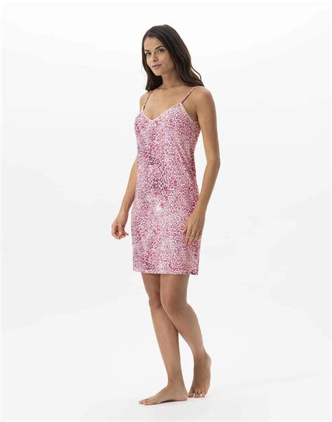 Nuisette imprimée en viscose élasthanne VICTORIA 703 fraise Lingerie