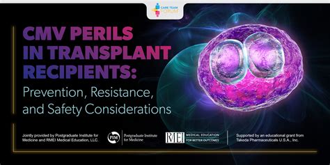 CMV Perils in Transplant Recipients: Prevention, Resistance, and Safety Considerations - RMEI