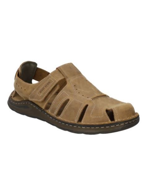 Sandale Grande Largeur Nubuck Marron Grande Taille Homme Josef Seibel