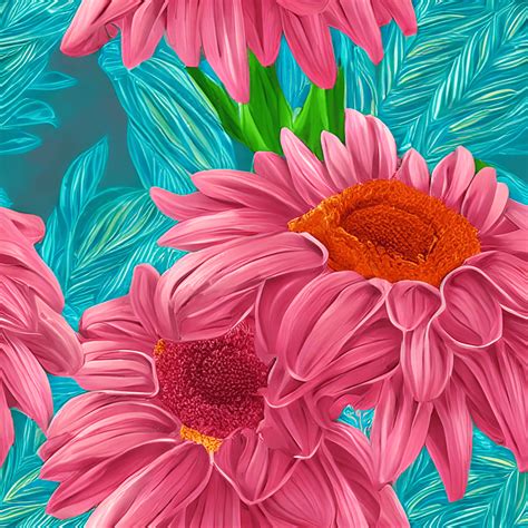 Beautiful Mothers Day Flowers Background Digital Painting · Creative