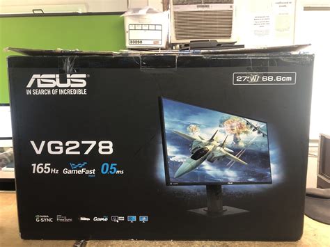 ASUS VG278 27” Gaming Monitor 165Hz Full HD (1920 x 1080) 0.5ms G-SYNC ...