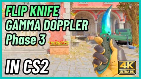 Cs2 Flip Knife Gamma Doppler Phase 3 Cs2 Knife In Game Showcase [4k] Youtube