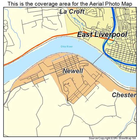 Aerial Photography Map of Newell, WV West Virginia