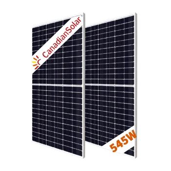 Canadian W W W Watt Monocrystalline Bifacial Solar Panels Low