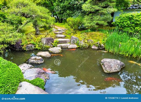 Traditional Japanese Garden Koko En In Himeji Stock Photo Image Of