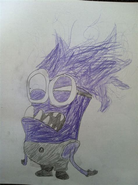 Evil minion drawing Minion Drawing, Evil Minions, Fun Stuff, Drawings ...