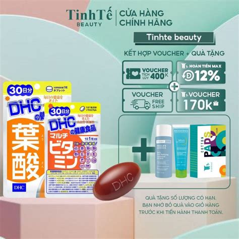 Combo viên uống bổ sung Vitamin DHC 30 ngày dành cho bà bầu viên uống