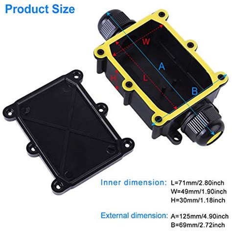 Waterproof Ip68 External Junction Box 2 Way Plug Line M20 Coaxial Cable Connector Wire Range 5