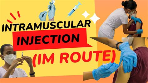 Intramuscular Im Injection In Deltoid Muscle Youtube