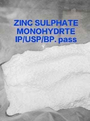 Zinc Sulphate Monohydrate Ip Bp Usp Powder Application Industrial At