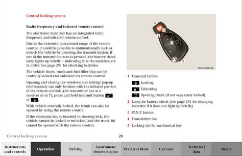 Practical Hints Central Lock System