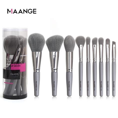 Jual Original Maange 9pcsset Brush Makeup Ukuran Mini Blush On Bedak