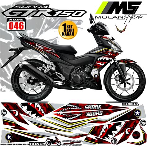 Jual Decal Sticker Striping Varasi Honda Supra GTR 150 Variasi GTR 150