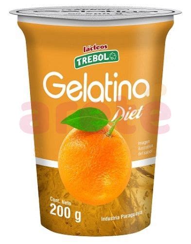 Gelatina Diet Trebol Naranja 200g