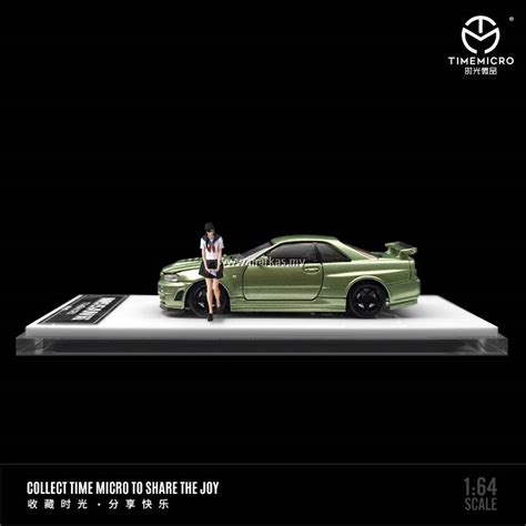 Time Micro Nissan Gt R R Millennium Jade With Figure