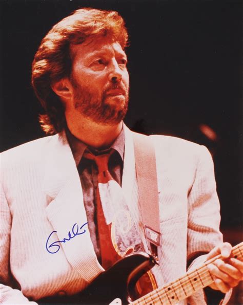 Eric Clapton Signed 16x20 Photo Jsa Loa Pristine Auction