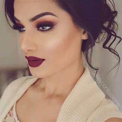 Image Result For Makeup To Go With A Burgundy Dress Burgundy Makeup