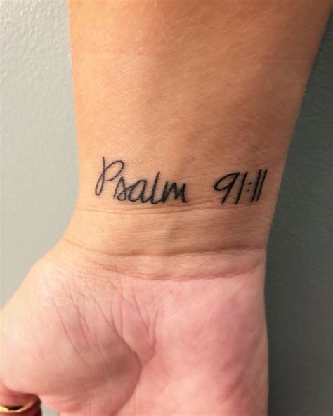 Bible Verse Wrist Tattoo