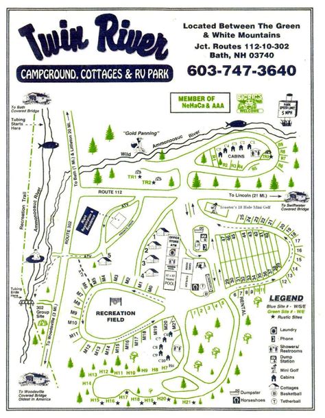 Campground Map – Twin River Campground & Cottages