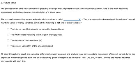 Solved 3 Future Value The Principal Of The Time Value Of Chegg