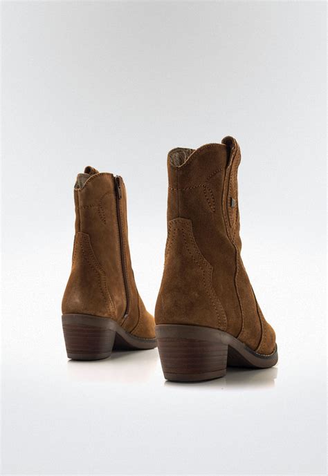 Botines Cowboy Mujer Mustang Teo Marron