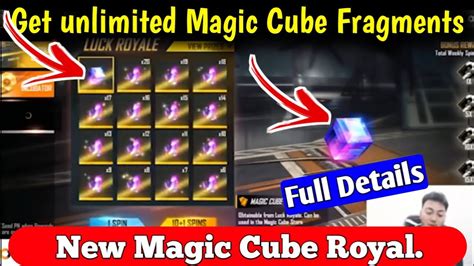 Magic Cube Royal In Free Fire Full Details Get Unlimited Magic Cube