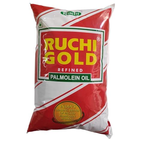 Mono Saturated Ruchi Gold Refined Palmolein Oil Packaging Type Packet