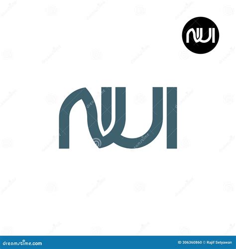 Letter NUI Monogram Logo Design Vector Illustration | CartoonDealer.com ...