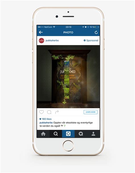 Iphone Instagram Mockup Instagram Ad Mock Up PNG Image Transparent