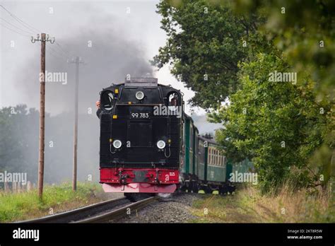Rasender Roland Dampflokomotive 99 783 Auf Der Schmalspurbahn Rügen
