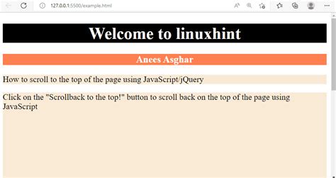 How To Scroll To The Top Of The Page Using Javascript Jquery