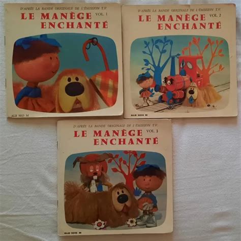 LE MANEGE ENCHANTÉ Lot de 3 disques Margotte Polux et Zébulon EUR