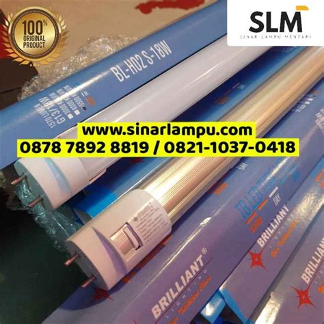 Lampu Tl Led Brilliant 18 Watt Susu Putih Sinar Lampu Mentari