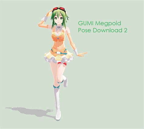 MMD GUMI Megpoid Pose 2 DL By Ask The 11th Doctor On DeviantArt