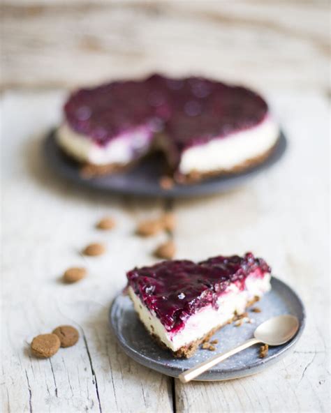 Witte Chocolade Cheesecake Met Kruidnoten En Rood Fruit Zoete Zusjes