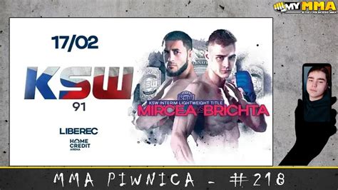 Mma Piwnica Typowanie Gali Ksw Brichta Vs Mircea Same