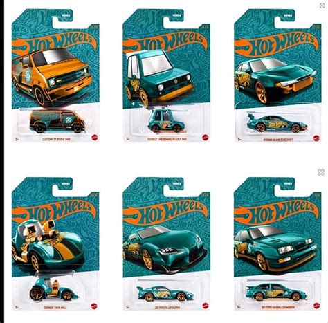 Amazon Hot Wheels Th Anniversary Pearl Chrome W Chase Vehicle Case Of Cars Set Toys