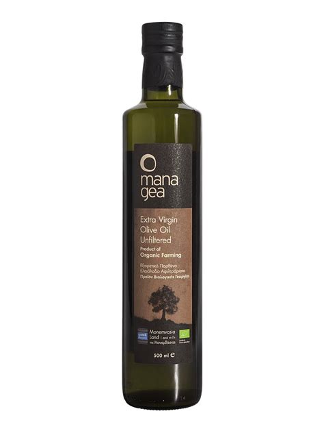 Organic Extra Virgin Olive Oil Unfiltered MANA GEA