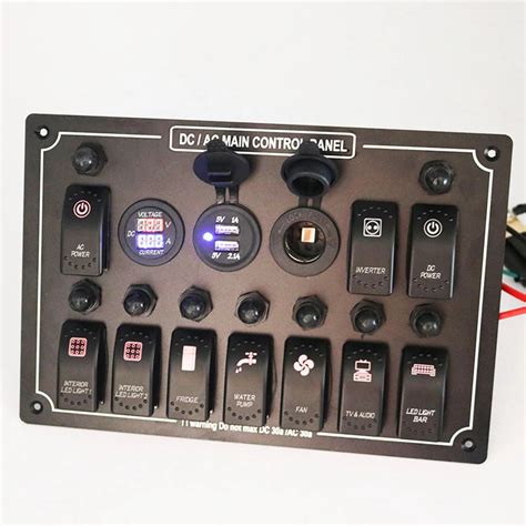 Buy Gang Waterproof Car Automatic Boat Marine Led Ac Dc Rocker