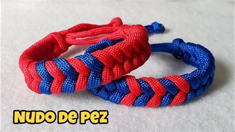 Tutorial De Como Hacer Esta Pulsera De Hilo Paracord Nudo De Pez Diy