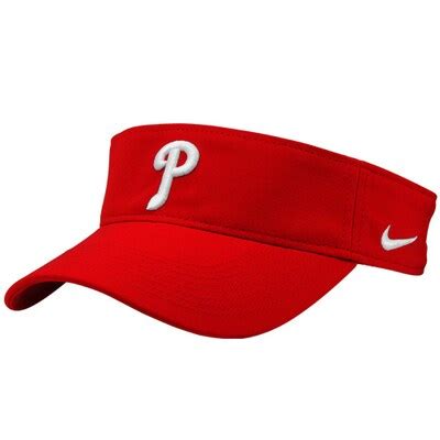 Philadelphia Phillies Nike Stadium Adjustable Performance Visor - Red ...