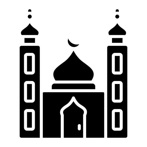 Small Mosque Glyph Icon Vector Art At Vecteezy