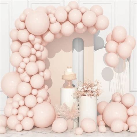 106 Pcs Ballons Orange Pastel Ballon En Latex 5 10 12 18 Pouces Kit