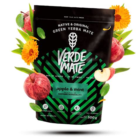 Verde Mate Green Apple Mint 0 5kg Apple Mint Yerba Mate Type Of